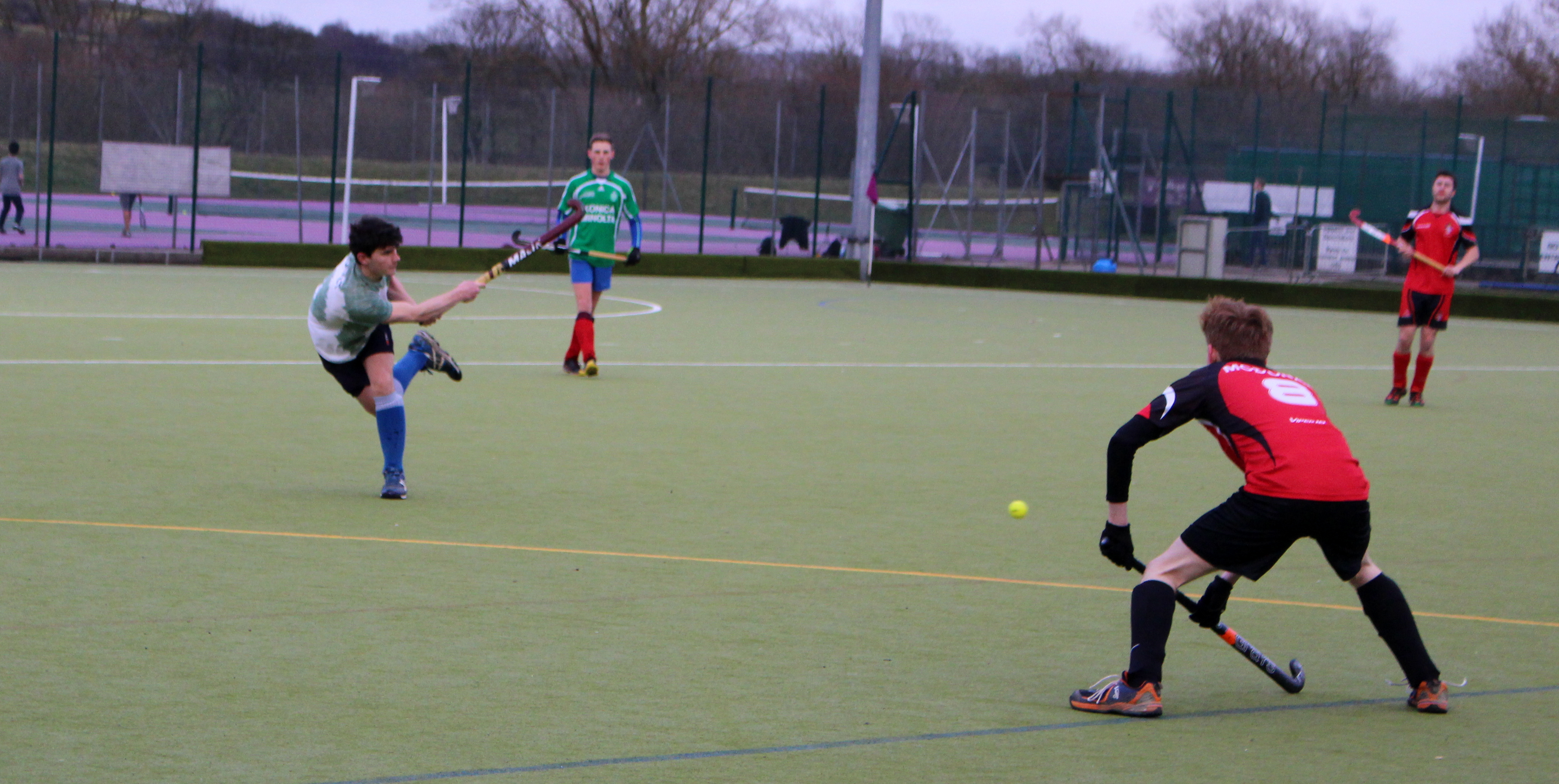 Henry Hoult dominating the game