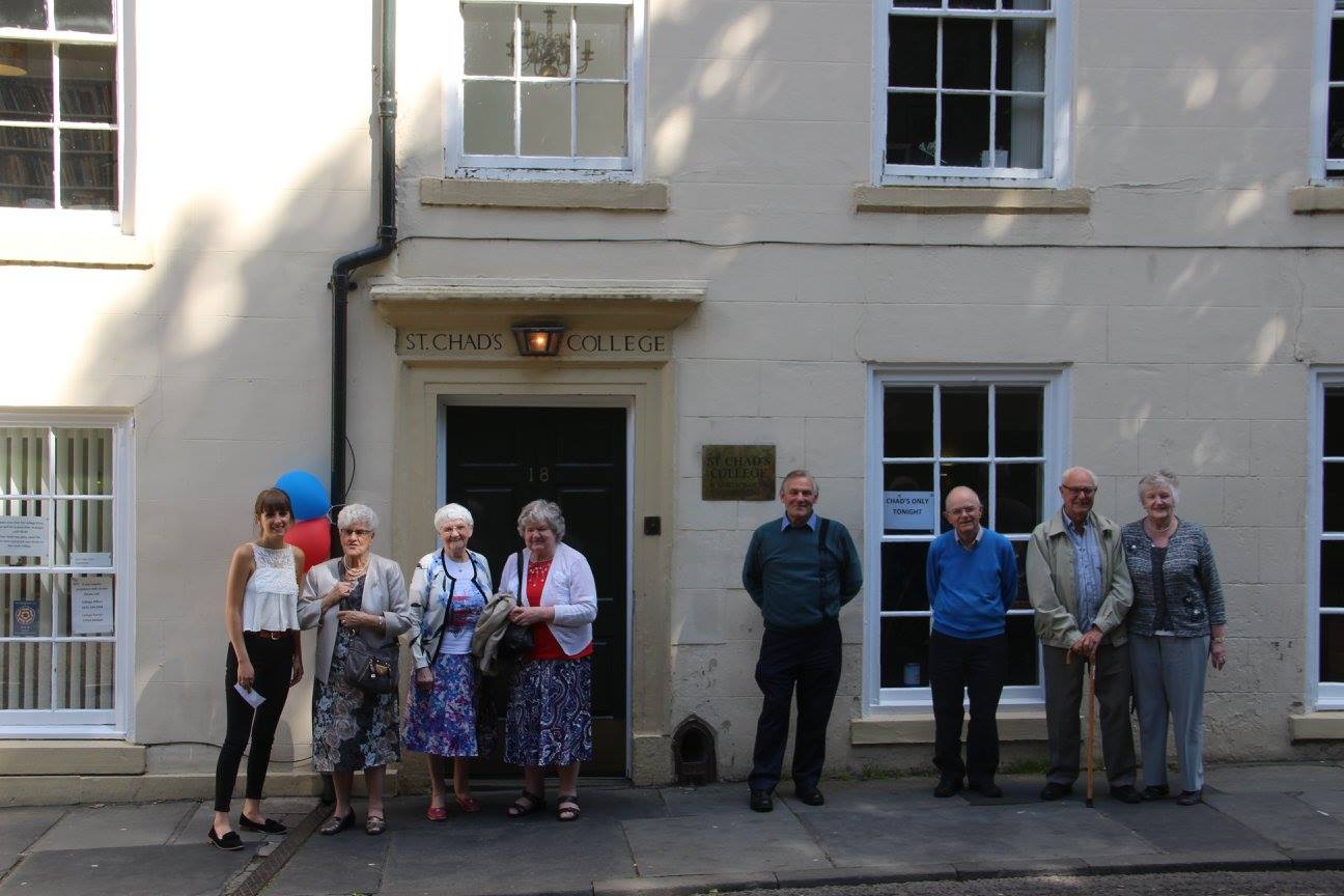 Katie, the Outreach Officer, with some members of Age UK