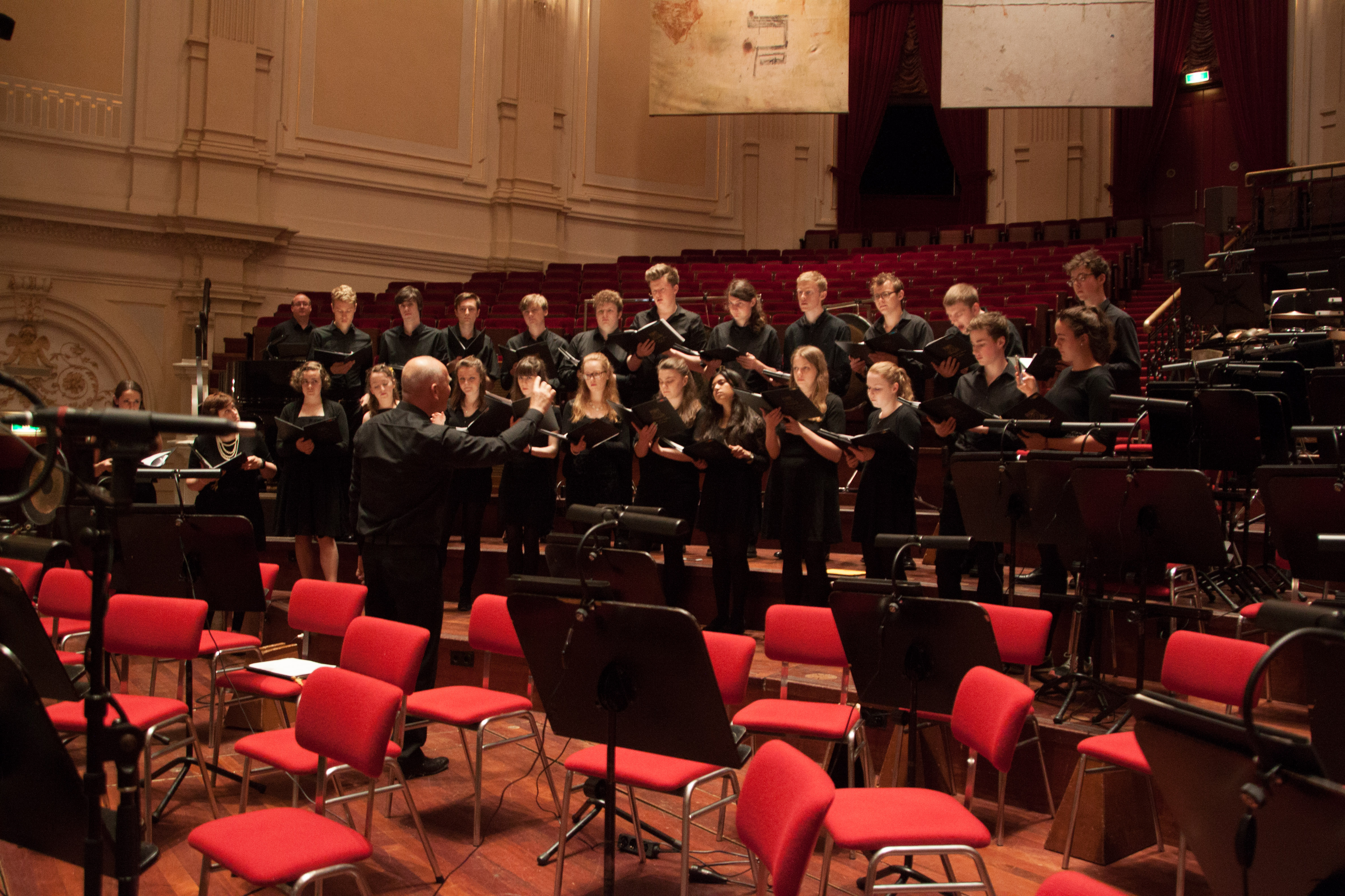 Rehearsing in the Royal Concertgebouw